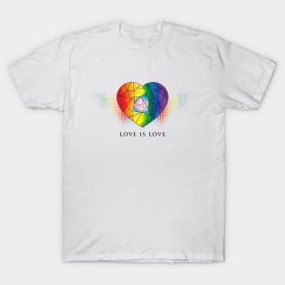 Love is Love Facets of the Heart T-Shirt